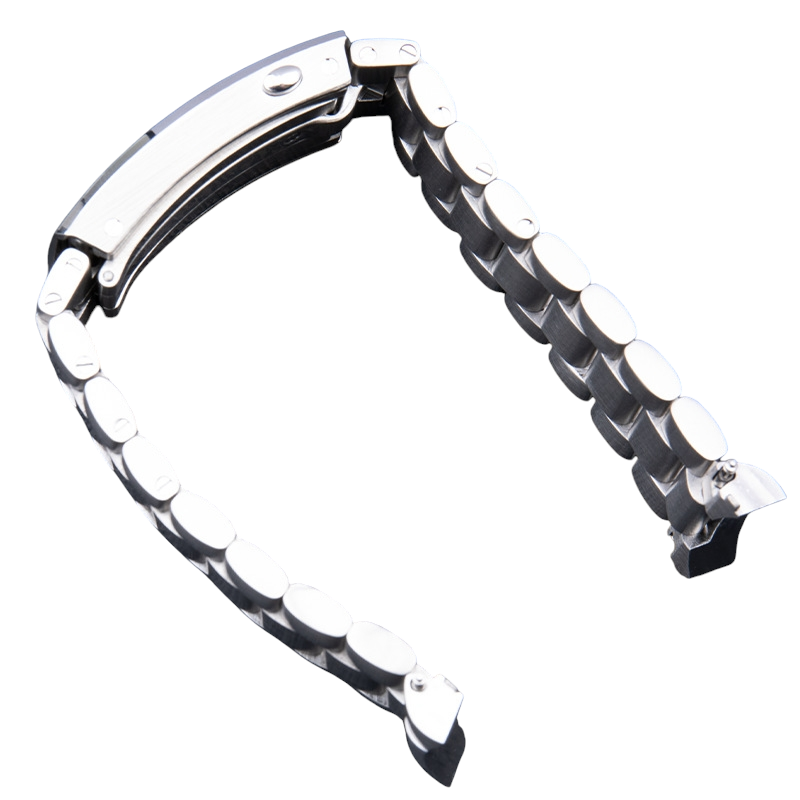 White Smoke Replacement Strap for Omega Seamaster Planet Ocean 600m Series - Integrated Solid 316L Stainless Steel - Aethelgard Atelier