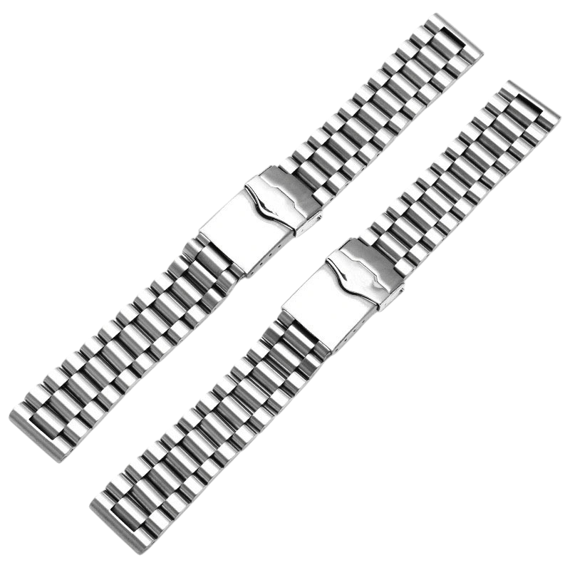 White Smoke Replacement Strap for TAG Heuer F1 - Carrera - Aquaracer - Monaco 300 Series - Solid Fine-Brushed 316L Stainless Steel - Aethelgard