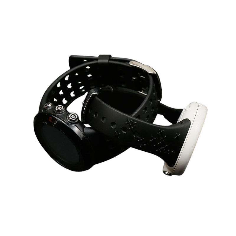 White Smoke Replacement Strap for Suunto Core - Outdoor Classic Series - Heavy-Duty All-Weather Rubber - Aethelgard Atelier