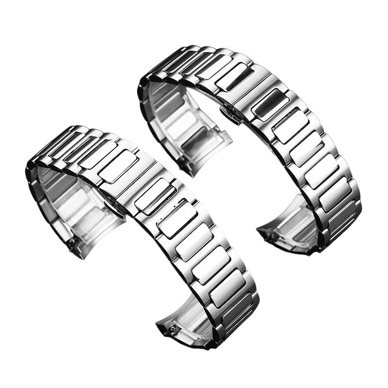 White Smoke Replacement Steel Strap for Mido Multifort TV Series M049.526.A - PVD Rose Gold Solid Stainless Steel - Aethelgard