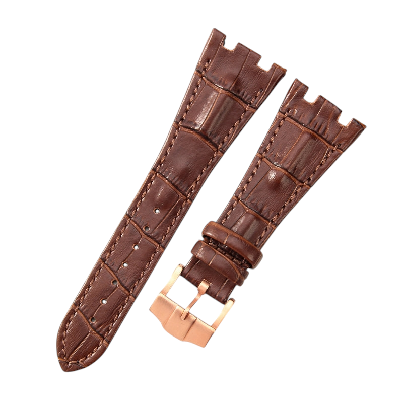 White Smoke Replacement Strap for Audemars Piguet Royal Oak Offshore 15710 - 15703 - 26470 - Premium Full-Grain Performance Leather - Aethelgard Atelier