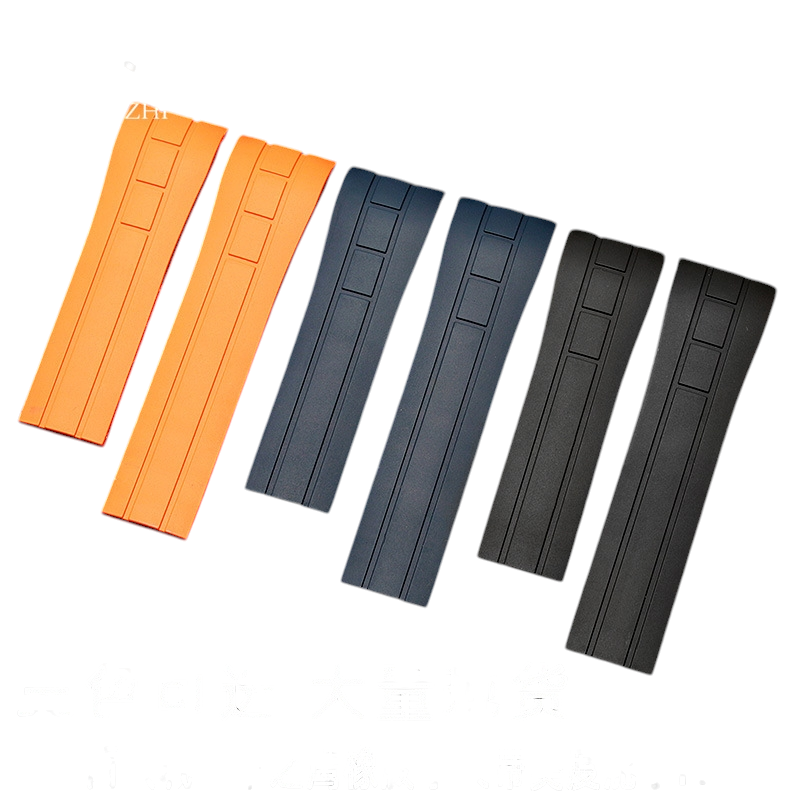 White Smoke Replacement Strap for Citizen - Mido Skyhawk - Multifort M005 - Arc-Interface Vulcanized Rubber - Aethelgard
