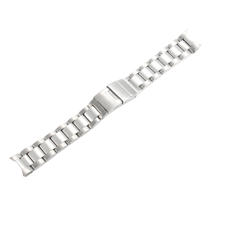 White Smoke Replacement Strap for Longines Conquest - HydroConquest L3.781-642-742 - Surgical Grade Solid Stainless Steel - Aethelgard Atelier