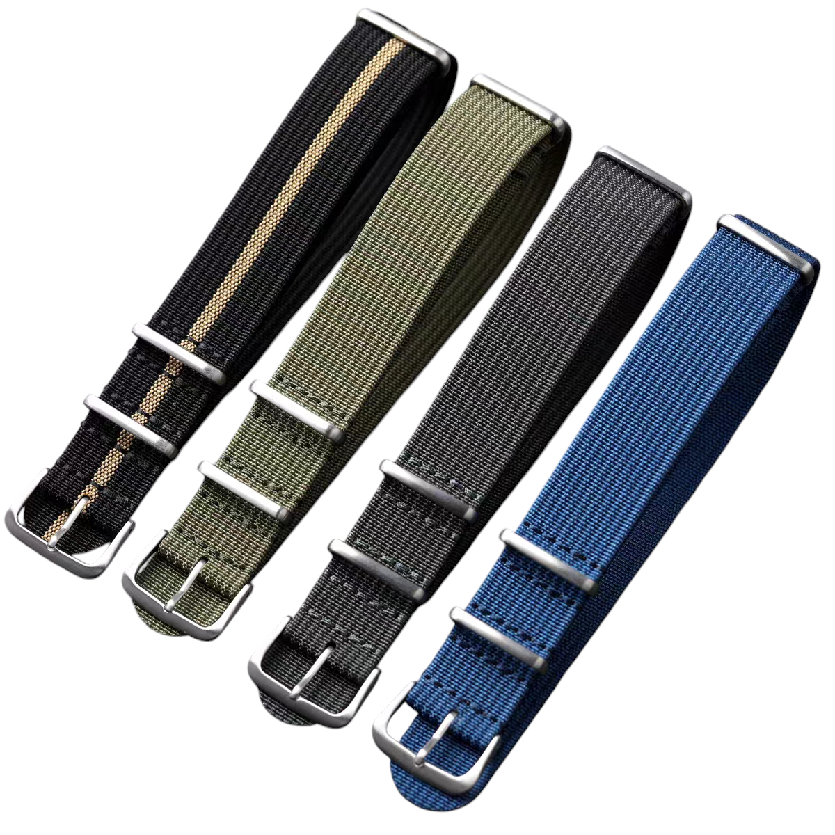 Handmade High-Density AGT Tactical Nylon Watch Strap for IWC, Panerai, Seiko, Omega - Advanced Field Series - 18mm 20mm 22mm 24mm - Aethelgard
