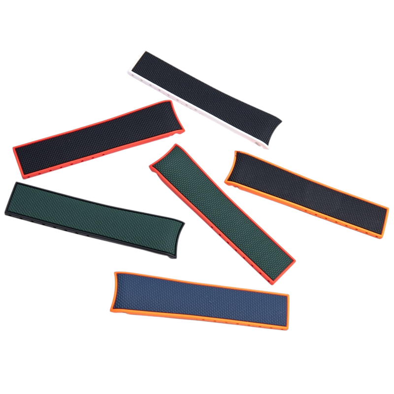 White Smoke Replacement Strap for Longines HydroConquest L3.781 Series - Dual-Color High-Density FKM Rubber - Aethelgard Atelier