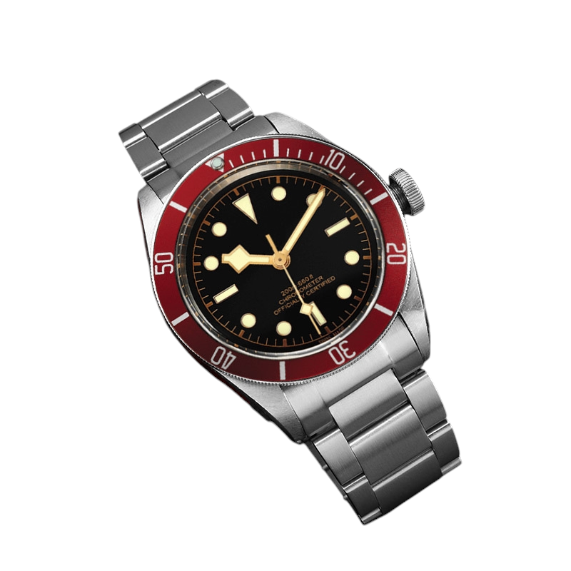 White Smoke Replacement Strap for Tudor Heritage Black Bay - Fifty-Eight - Solid Core 316L Stainless Steel Link - Aethelgard Atelier