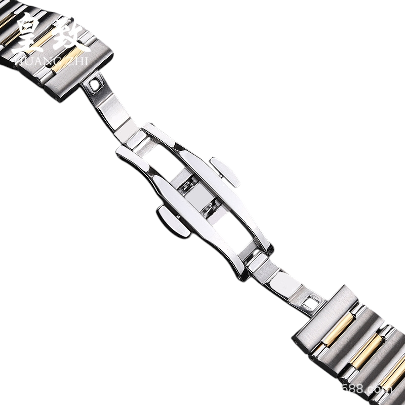 White Smoke Replacement Strap for Versace VE7G00123-VE7G00223 Series - Solid Notched Stainless Steel - Aethelgard Atelier