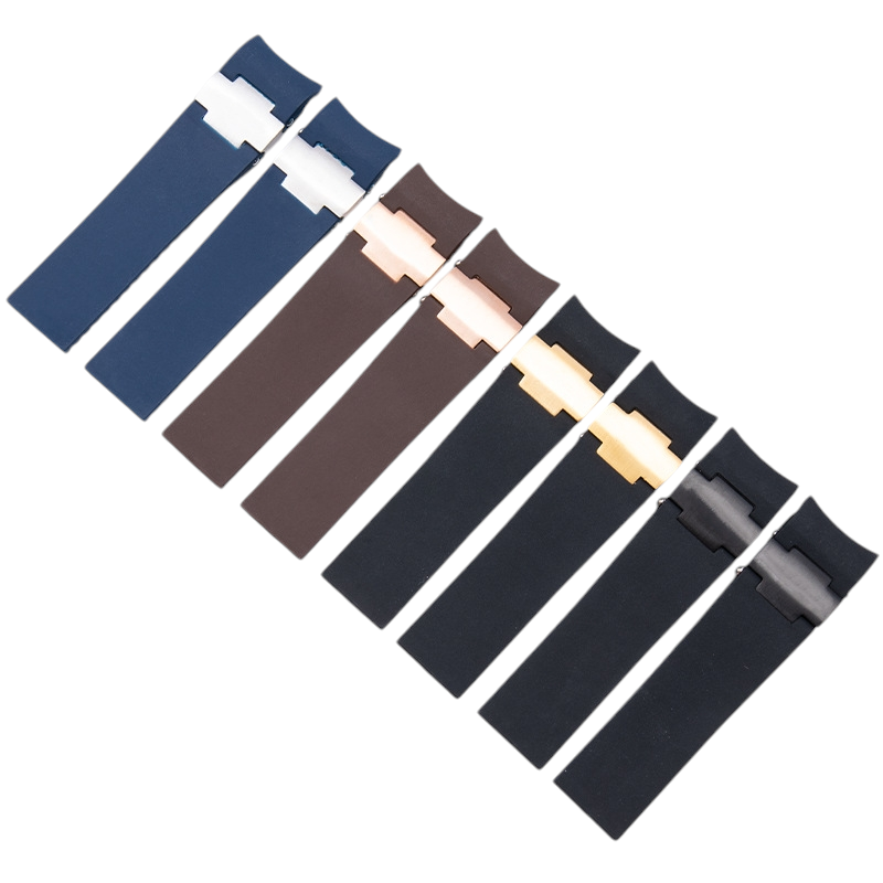 White Smoke Replacement Strap for Ulysse Nardin 263 Marine Chronometer Series - Arc-Interface Marine Silicone - Aethelgard Atelier