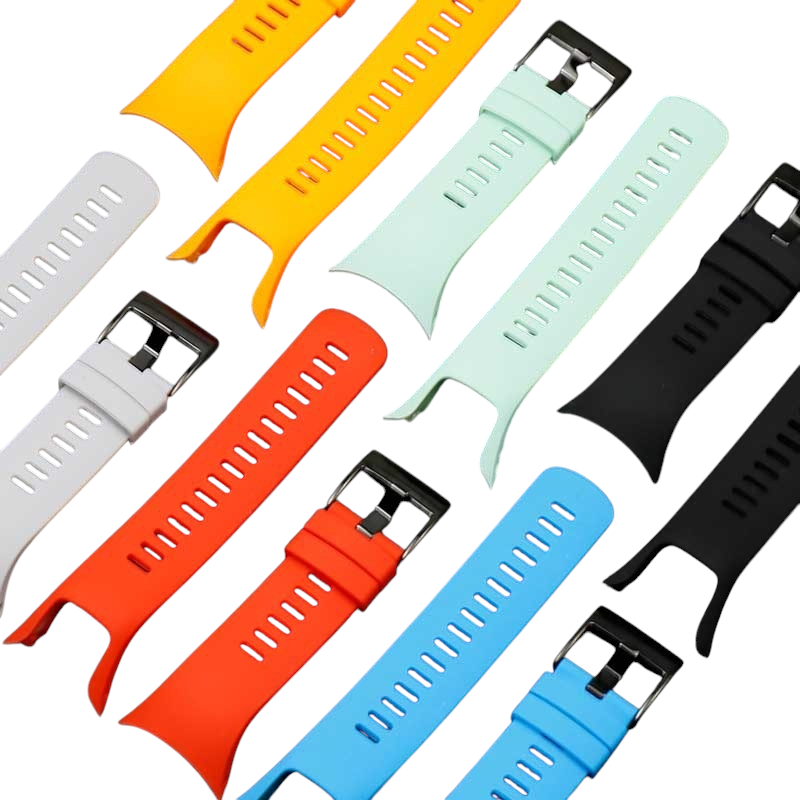 White Smoke Replacement Strap for Suunto Spartan Trainer Wrist HR - Soft-Touch High-Friction Silicone - Aethelgard Atelier