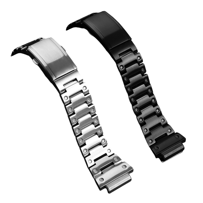 White Smoke Replacement Steel Strap for Casio G-SHOCK DW-H5600-DW-5600MB Square Series - High-Density 316L Stainless Steel Mod - Aethelgard