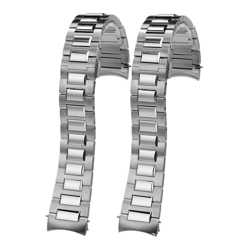 White Smoke Replacement Strap for IWC Portuguese Chrono IW371607-358312 - Surgical Grade Solid Stainless Steel - Aethelgard Atelier