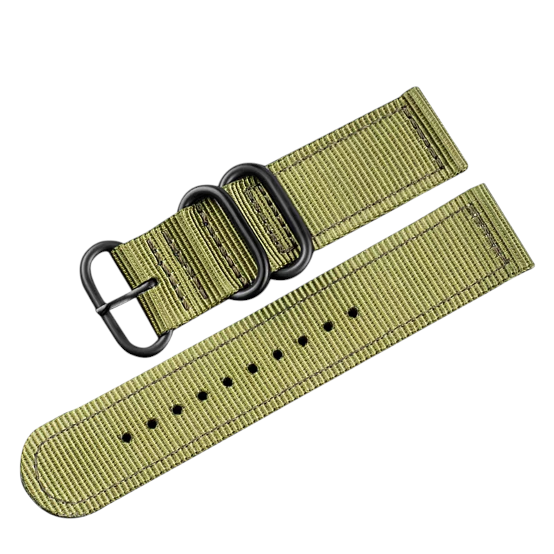 White Smoke Handmade Military-Spec Precision Woven Nylon Watch Strap for Seiko, Tudor, Rolex, Hamilton - Tactical Field Series - 18mm 20mm 22mm 24mm - Aethelgard