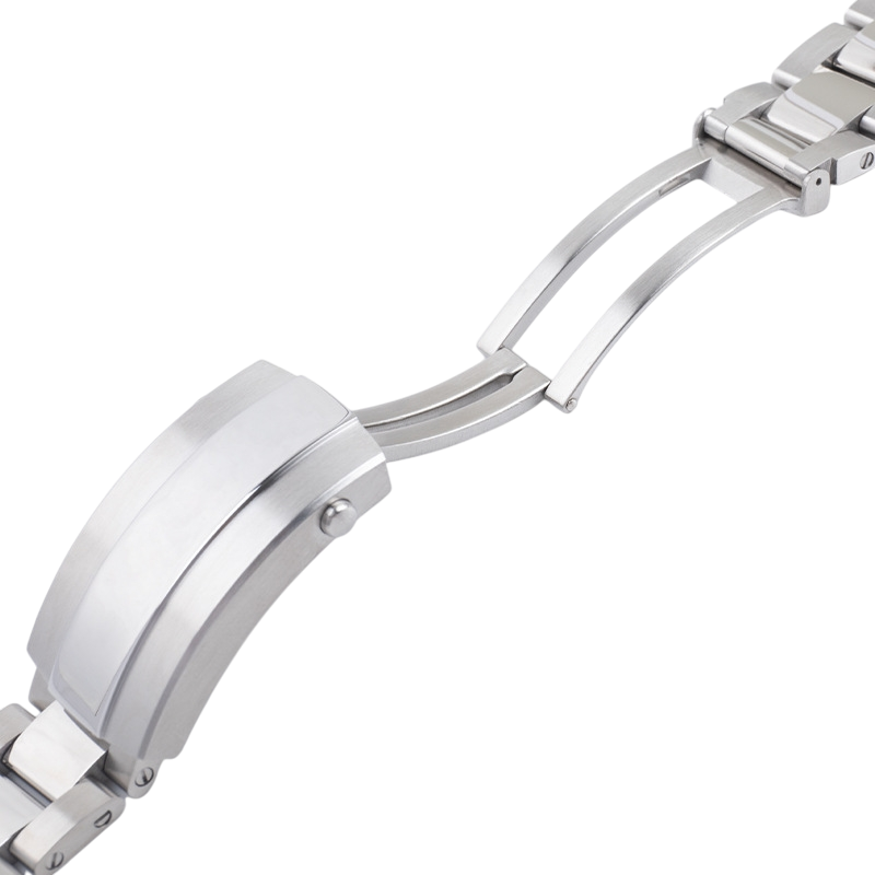 White Smoke Replacement Strap for Breitling Superocean Heritage - Professional - Solid Link 316L Stainless Steel - Aethelgard Atelier