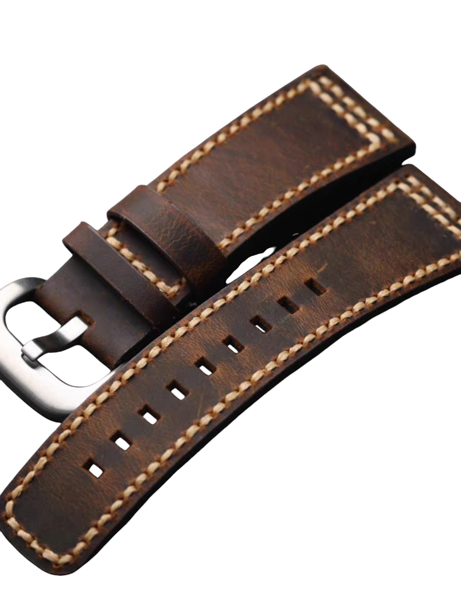 White Smoke Handmade Handmade Mustard Matte Nubuck Watch Strap for Rolex, Omega, Panerai, IWC, Tudor, Seiko, Hamilton, Patek Philippe, Breitling, Citizen - Velvet-Touch Urban Edition - 18mm 20mm 22mm 24mm - Aethelgard
