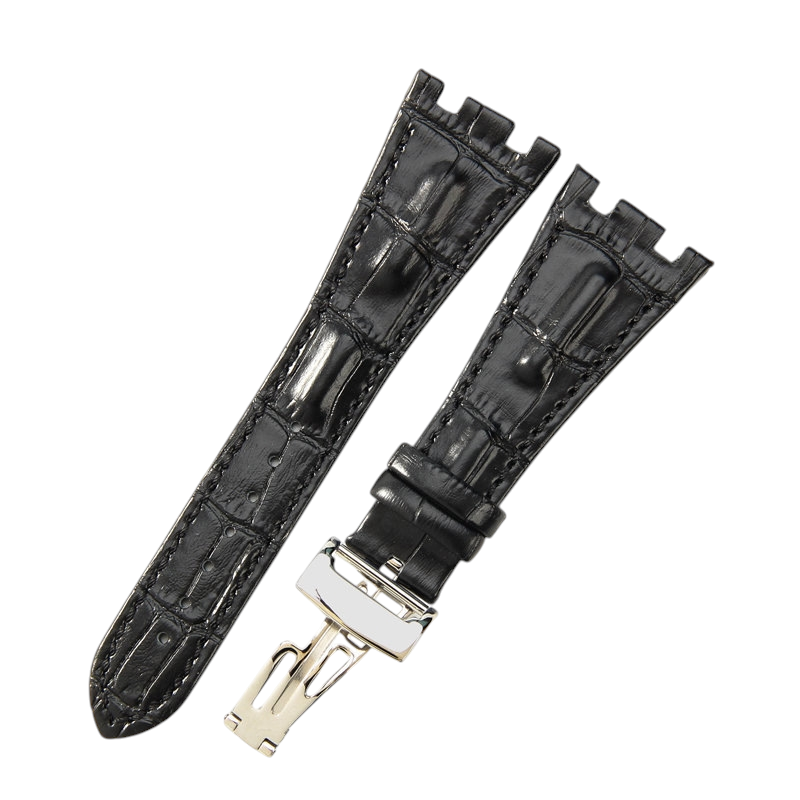 White Smoke Replacement Strap for Audemars Piguet Royal Oak Offshore 15710 - 15703 - 26470 - Premium Full-Grain Performance Leather - Aethelgard Atelier