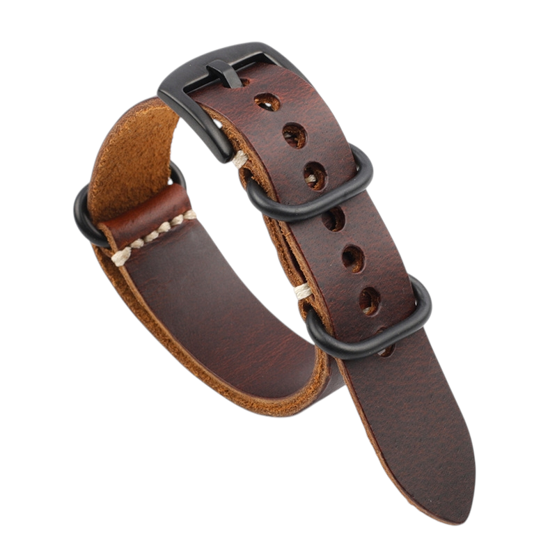 White Smoke Handmade Tectonic Cracked Earth Strap for Rolex, Omega, Seiko, IWC, Tudor, Hamilton, Cartier, Panerai, Breitling, Patek Philippe - Deep Texture Single-Pass Series - 18mm 20mm 22mm 24mm - Aethelgard