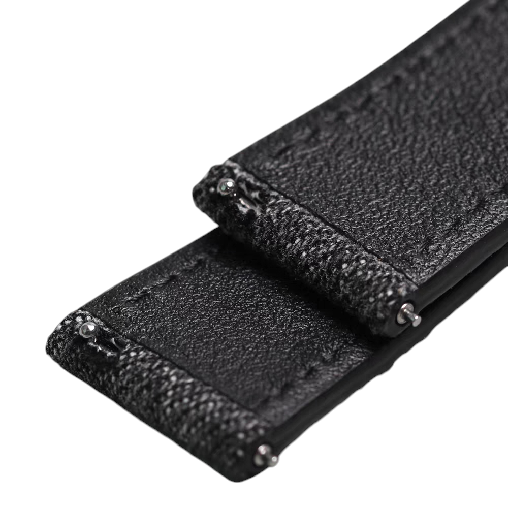White Smoke Handmade Okayama Ultra-Thin Waterproof Denim Watch Strap for Rolex, Omega, Panerai, IWC, Tudor, Seiko, Hamilton, Patek Philippe, Breitling, Citizen - Aviation Grade Textile Series - 18mm 20mm 22mm 24mm - Aethelgard