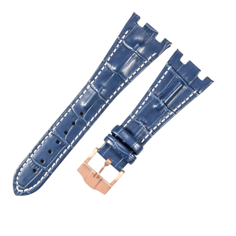 White Smoke Replacement Strap for Audemars Piguet Royal Oak Offshore 15710 - 15703 - 26470 - Premium Full-Grain Performance Leather - Aethelgard Atelier