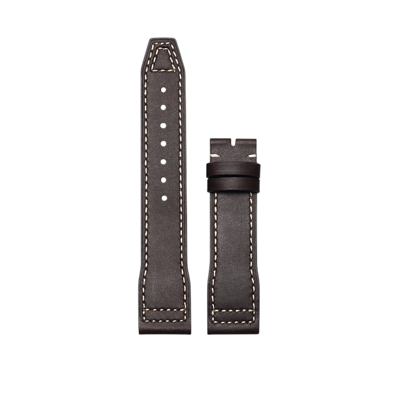 White Smoke Replacement Strap for IWC Pilot Mark XVIII Little Prince | Oil-Wax Heritage Leather | Aethelgard Atelier