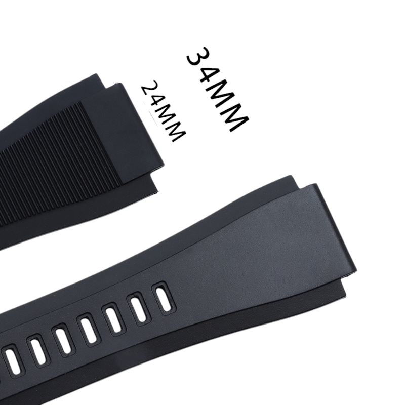 White Smoke Replacement Strap for Bell & Ross BR01 - BR03 Aviation Series - Outdoor Heavy-Duty Sport Rubber - Aethelgard Atelier
