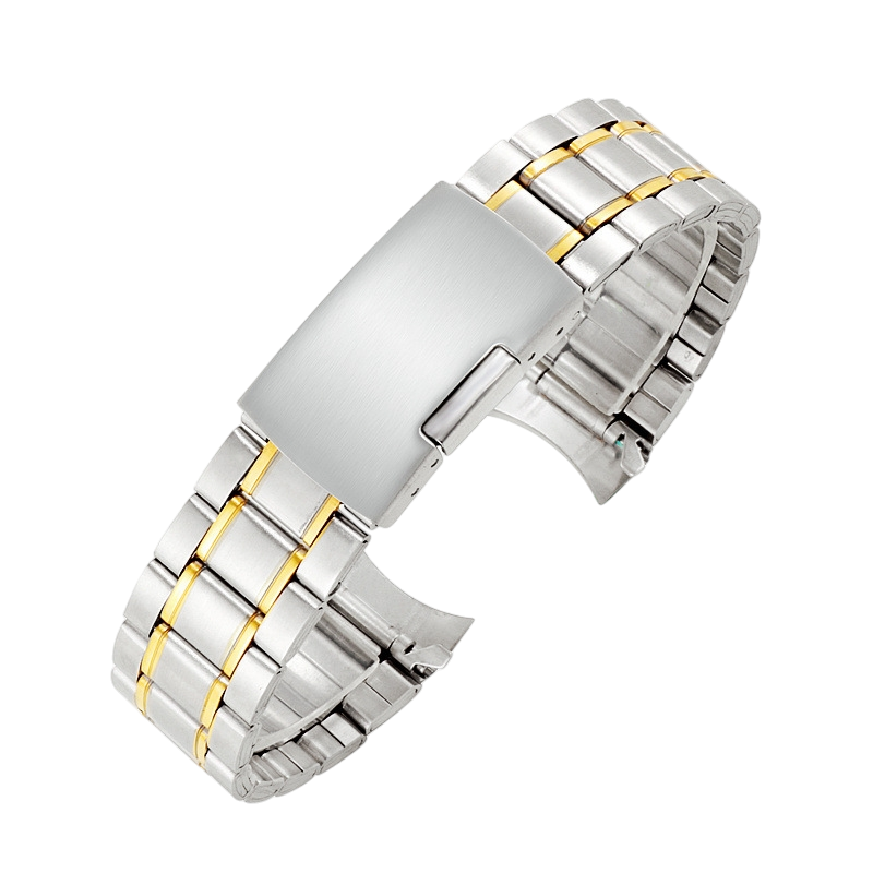 White Smoke Replacement Strap for Rolex-Tudor-Seiko Classic 5-Link Hollow-Segment Series - Lightweight High-Tensile Stainless Steel - Aethelgard