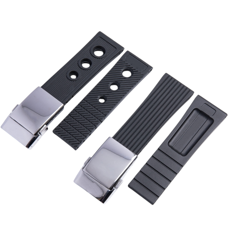 White Smoke Replacement Strap for Breitling Superocean - Avenger - Blackbird V2 - Vulcanized Fluorine FKM Rubber - Aethelgard Atelier