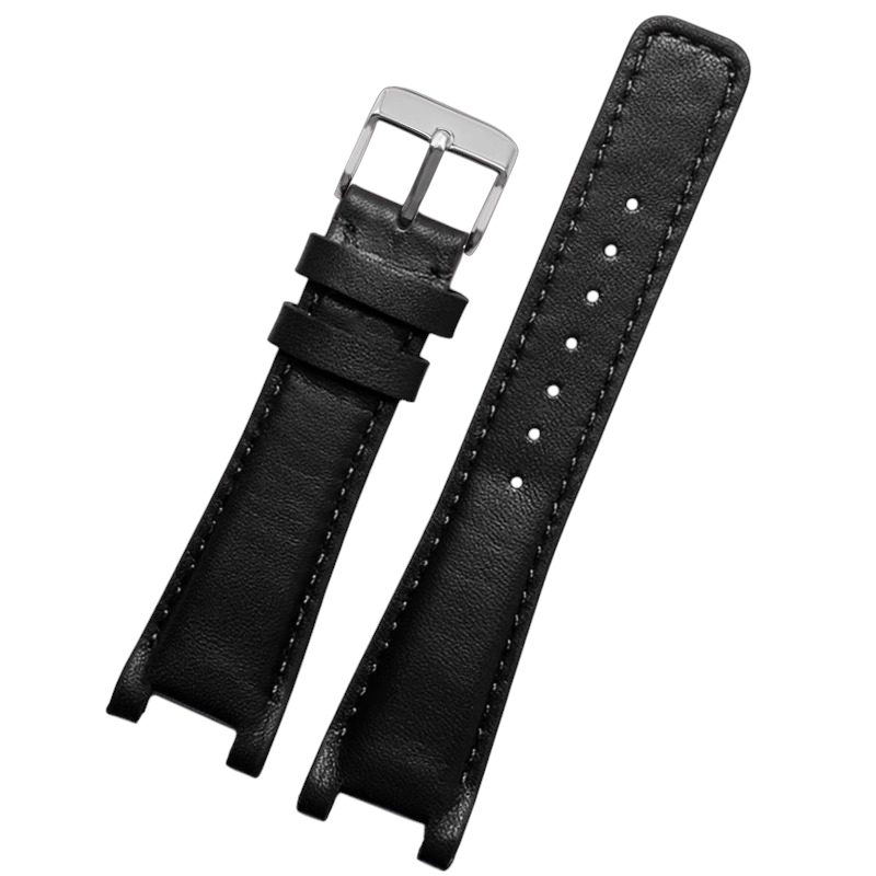 White Smoke Replacement Strap for Gucci GC YA1332 - 1333 - 1335 Series - Notched Interface Artisan Genuine Leather - Aethelgard Atelier