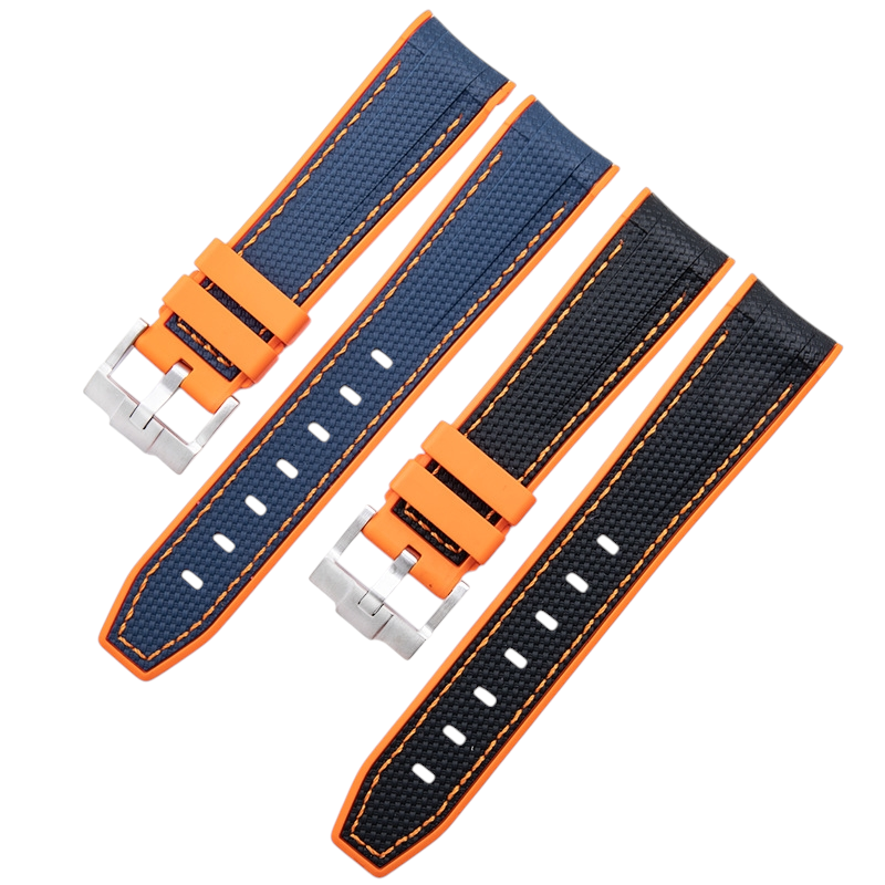 White Smoke Replacement Strap for Rolex-Omega Submariner - Daytona - Planet Ocean - AT150 - Premium Soft-Touch Performance Rubber - Aethelgard Atelier