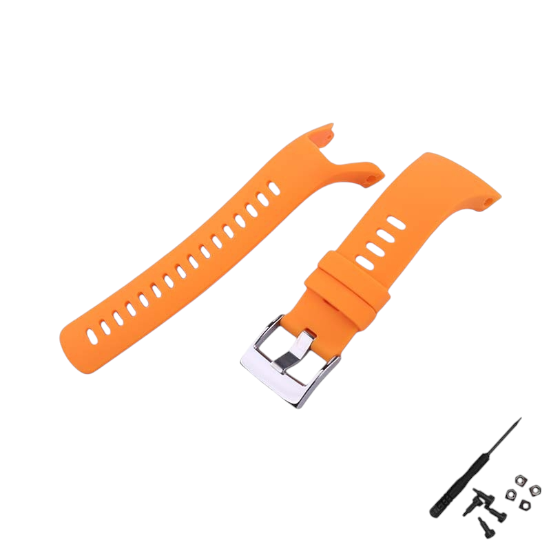 White Smoke Replacement Strap for Suunto Spartan Trainer Wrist HR - Soft-Touch High-Friction Silicone - Aethelgard Atelier