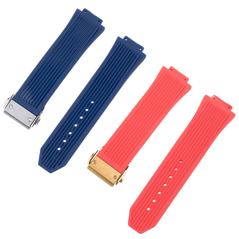 White Smoke Replacement Strap for Hublot Big Bang Transparent Edition - Crystal-Clear High-Density Silicone - Aethelgard Atelier