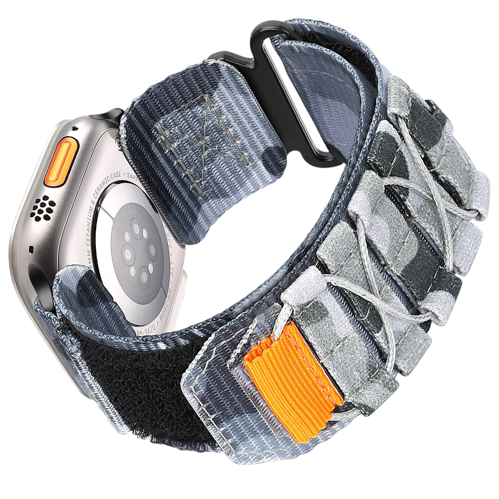 Rugged Nylon Sport Loop - Breathable Velcro Strap for Apple Watch Ultra 2/1