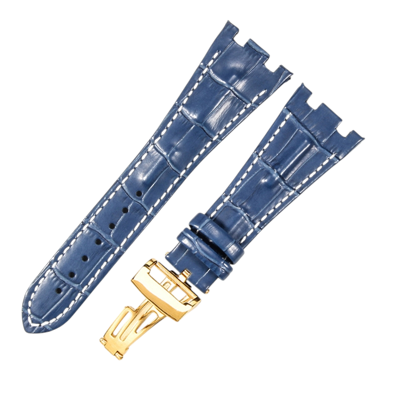 White Smoke Replacement Strap for Audemars Piguet Royal Oak Offshore 15710 - 15703 - 26470 - Premium Full-Grain Performance Leather - Aethelgard Atelier