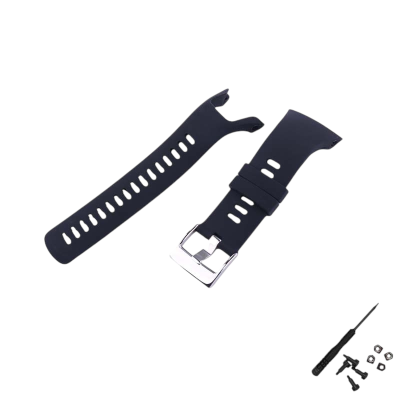 White Smoke Replacement Strap for Suunto Spartan Trainer Wrist HR - Soft-Touch High-Friction Silicone - Aethelgard Atelier