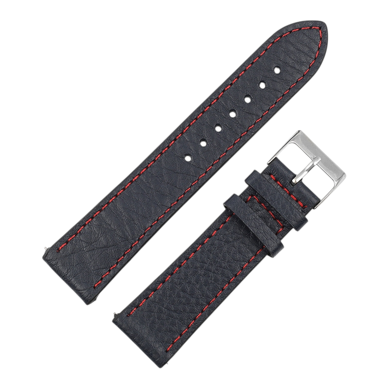 White Smoke Handmade Classic Lychee Pattern Calfskin Watch Strap for Rolex, Omega, Seiko, IWC, Tudor, Hamilton, Cartier, Panerai, Patek Philippe, Breitling - Precision Quick-Release Switch-Pin Series - 18mm 20mm 22mm 24mm 26mm - Aethelgard