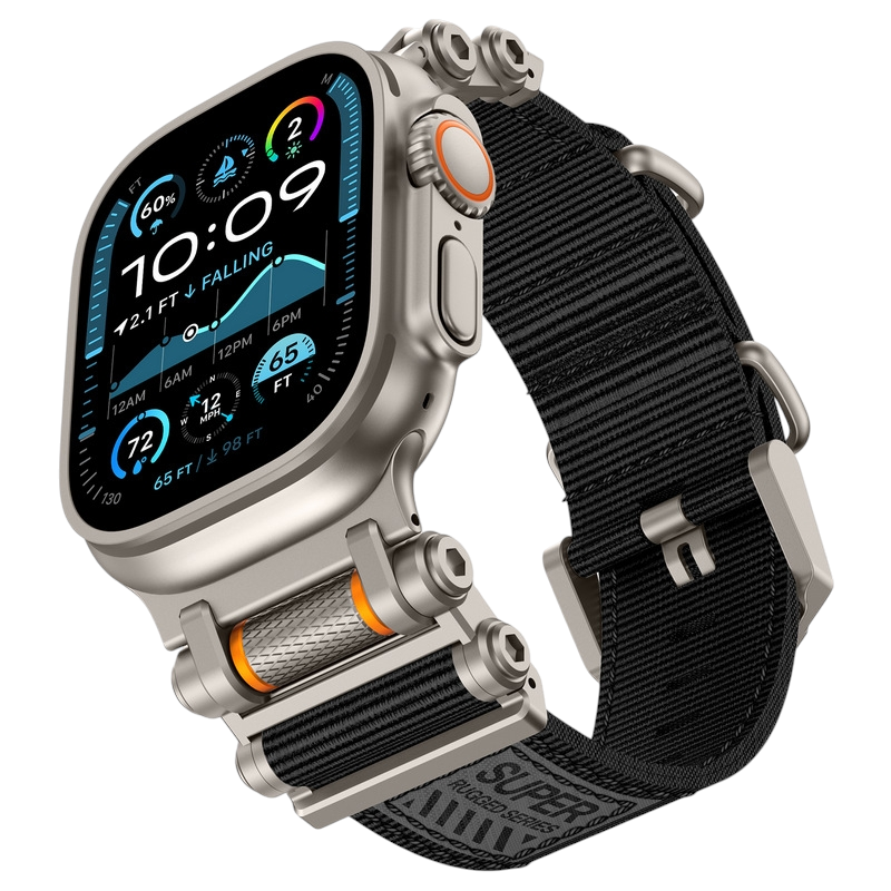 Artisan Braided Nylon & Stainless Steel Gear of Fate Band for iWatch