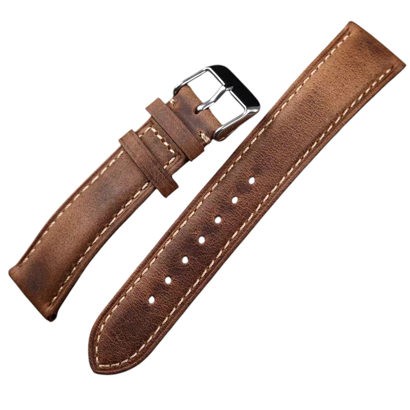 Handmade Soft Italian Heritage Calfskin Watch Strap for Rolex, Omega, IWC, Longines - Classic Dress Series - 18mm 20mm 22mm 24mm - Aethelgard