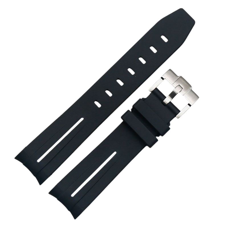 White Smoke Replacement Strap for Rolex Submariner - Sea-Dweller - GMT 20mm-21mm - High-Density Performance Silicone Rubber - Aethelgard Atelier