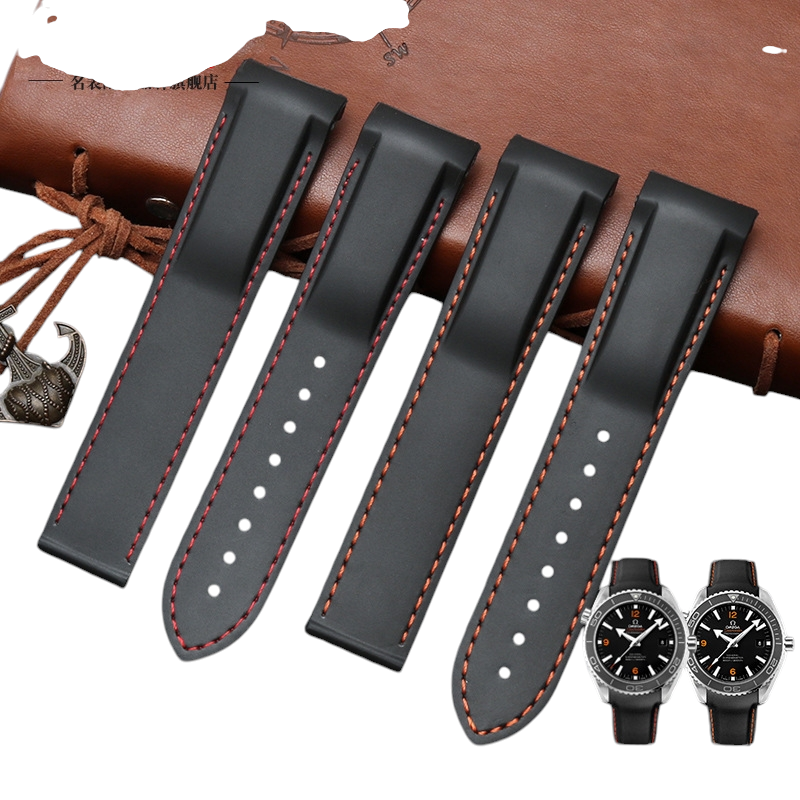 White Smoke Replacement Strap for Universal Longines-Omega-Mido Sports Series - Professional High-Elasticity Silicone - Aethelgard Atelier