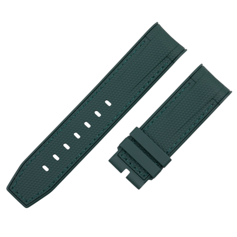 White Smoke Replacement Strap for Tudor Heritage Black Bay Bronze M79250 - Soft-Touch Liquid Silicone Rubber - Aethelgard Atelier