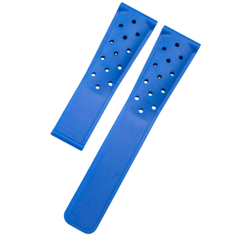 White Smoke Replacement Strap for TAG Heuer Carrera - Aquaracer - F1 Sports - Breathable Perforated Sport Rubber - Aethelgard Atelier