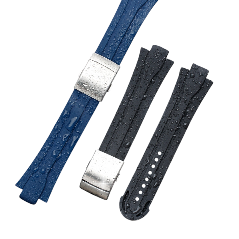 White Smoke Replacement Strap for Oris Divers 7730-Williams Racing 7740 - Specialized Convex Interface Silicone - Aethelgard