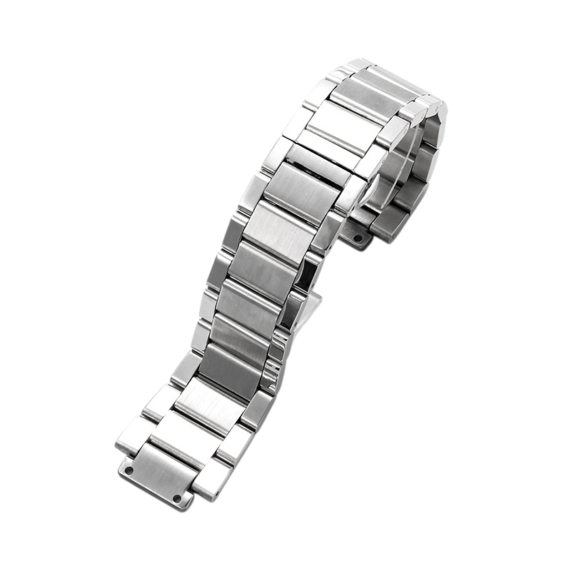 White Smoke Replacement Strap for Hublot Classic Fusion - Big Bang 19mm Series - High-Density Notched Stainless Steel - Aethelgard Atelier