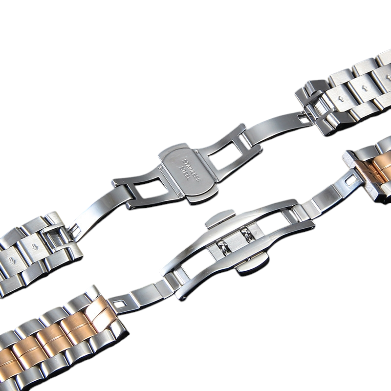 White Smoke Replacement Strap for Chopard Happy Diamonds 5-7 Stones Series - Solid Jewelry Grade Stainless Steel - Aethelgard Atelier