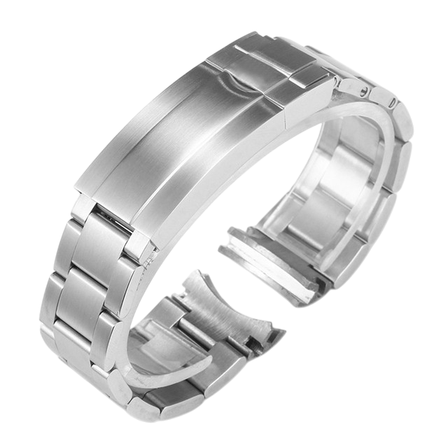 White Smoke Replacement Strap for Rolex Submariner - Daytona Professional Series - Zero-Gap Solid 316L Stainless Steel - Aethelgard