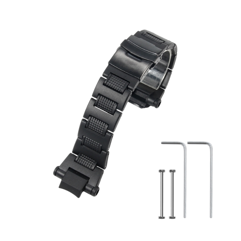White Smoke Replacement Strap for Casio G-SHOCK Gravitymaster GW-A1100-GW4000-GA1000 - Composite Resin and Steel Hybrid - Aethelgard Atelier
