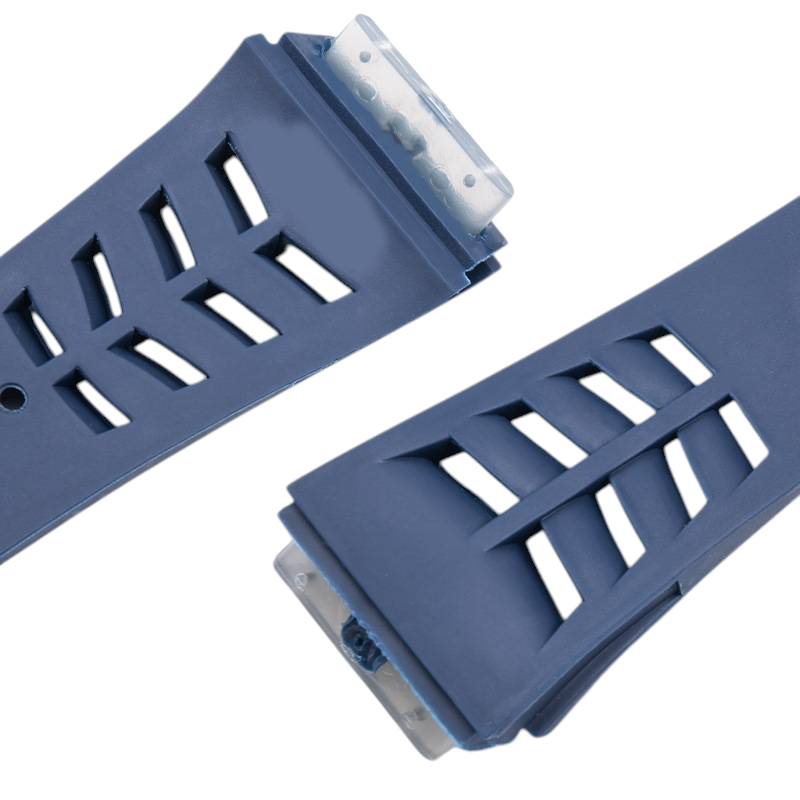 White Smoke Replacement Strap for Richard Mille RM055 - RM011 - RM035 - Waterproof Aerospace Grade Silicone - Aethelgard Atelier