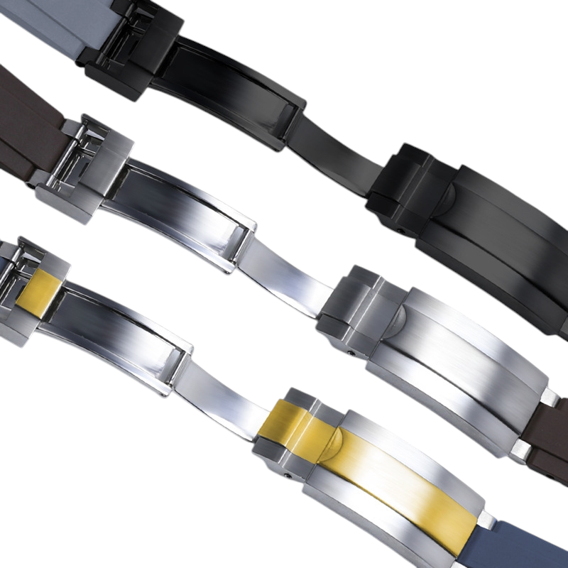 White Smoke Replacement Strap for Rolex Yacht-Master - Submariner Adjustable - Micro-Adjustable FKM Performance Rubber - Aethelgard Atelier