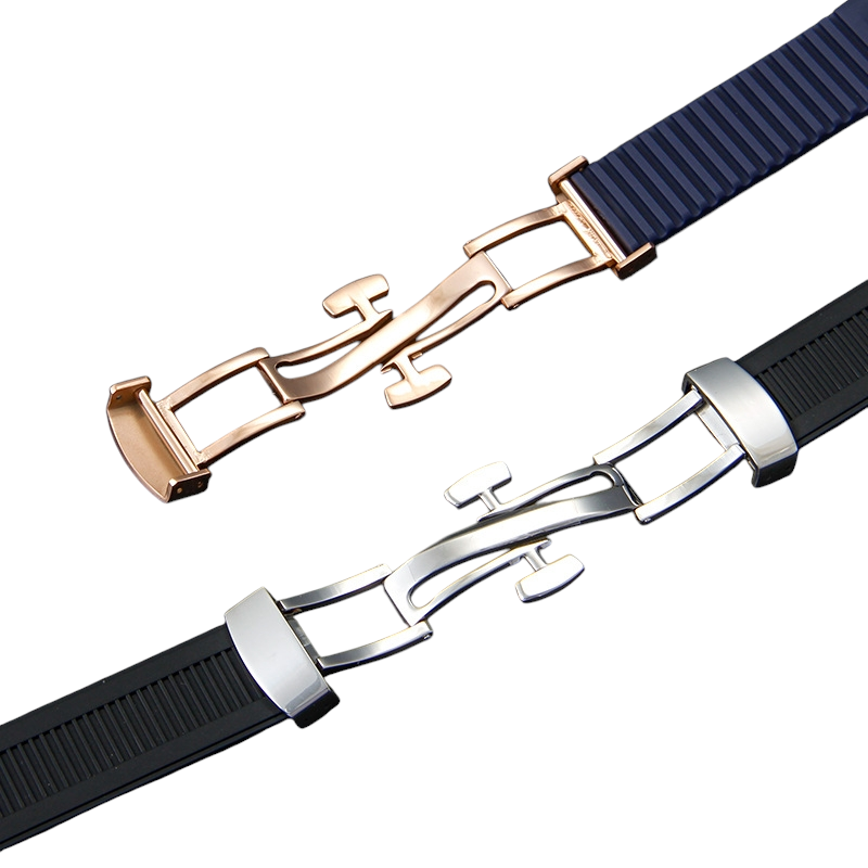 White Smoke Replacement Strap for Patek Philippe Nautilus 5711 - 5712 - 5726 - 5980 Rubber - Integrated FKM Performance Fluororubber - Aethelgard Atelier