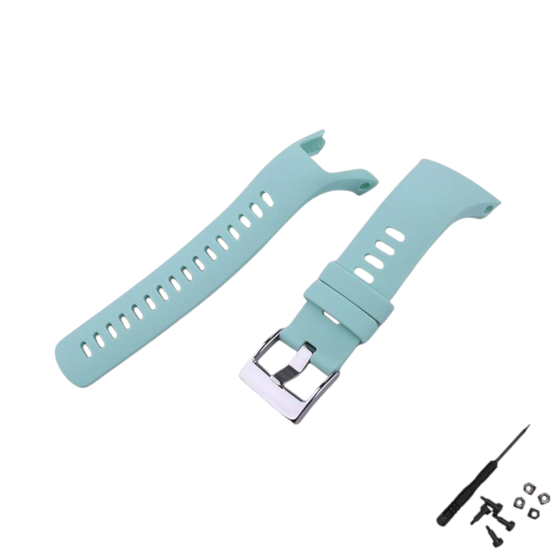 White Smoke Replacement Strap for Suunto Spartan Trainer Wrist HR - Soft-Touch High-Friction Silicone - Aethelgard Atelier