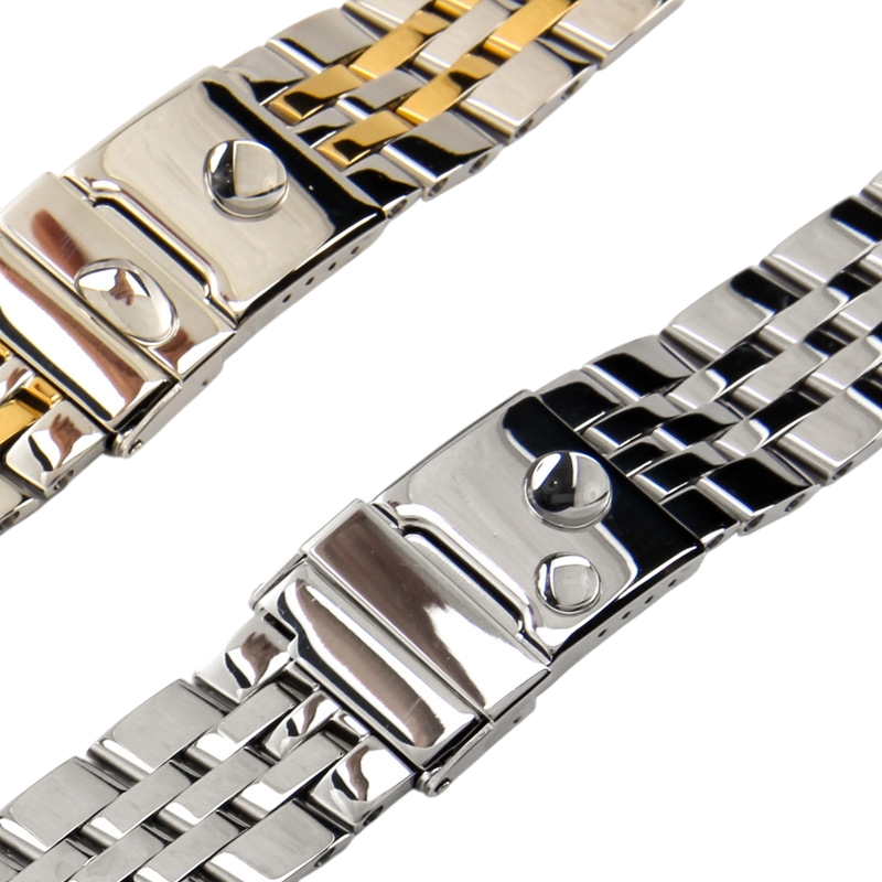 White Smoke Replacement Strap for Breitling Superocean - Avenger II - Navitimer 22mm - Professional Solid Stainless Steel - Aethelgard Atelier